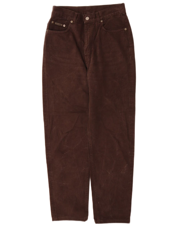 Calvin Klein Damen-Jeans mit lockerer Passform und hoher Taille, W28, L28, braune Baumwolle