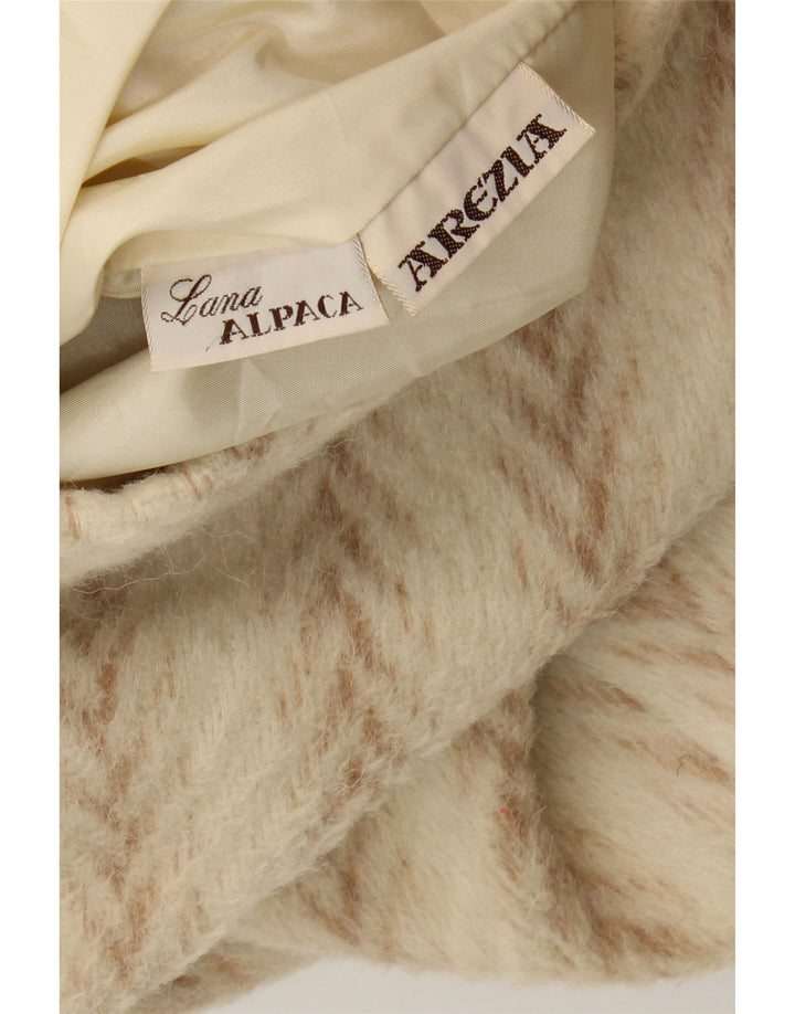 Arezia Damen Übergroßer Dufflecoat UK 20 2XL Beige Fischgrätenwolle