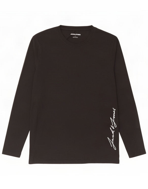 Jack & Jones Grafisk Herre-top Langærmet Stor Sort