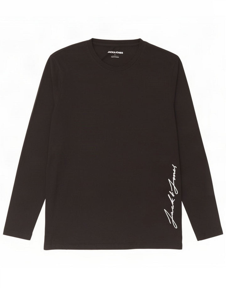 Jack & Jones Grafisk Herre-top Langærmet Stor Sort