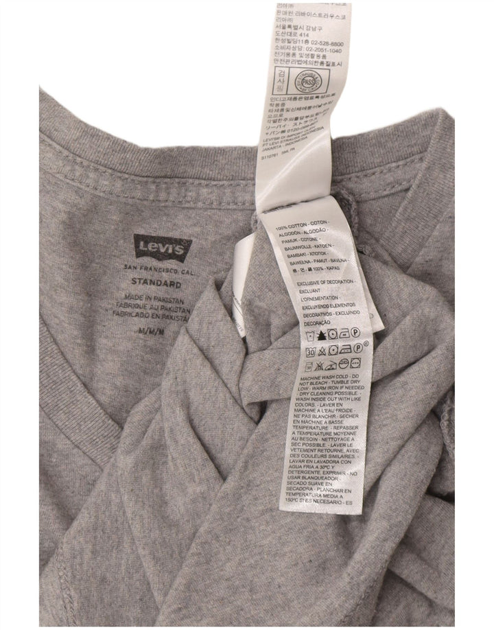 LEVI'S Mens Standard T-Shirt Top Medium Grey Cotton
