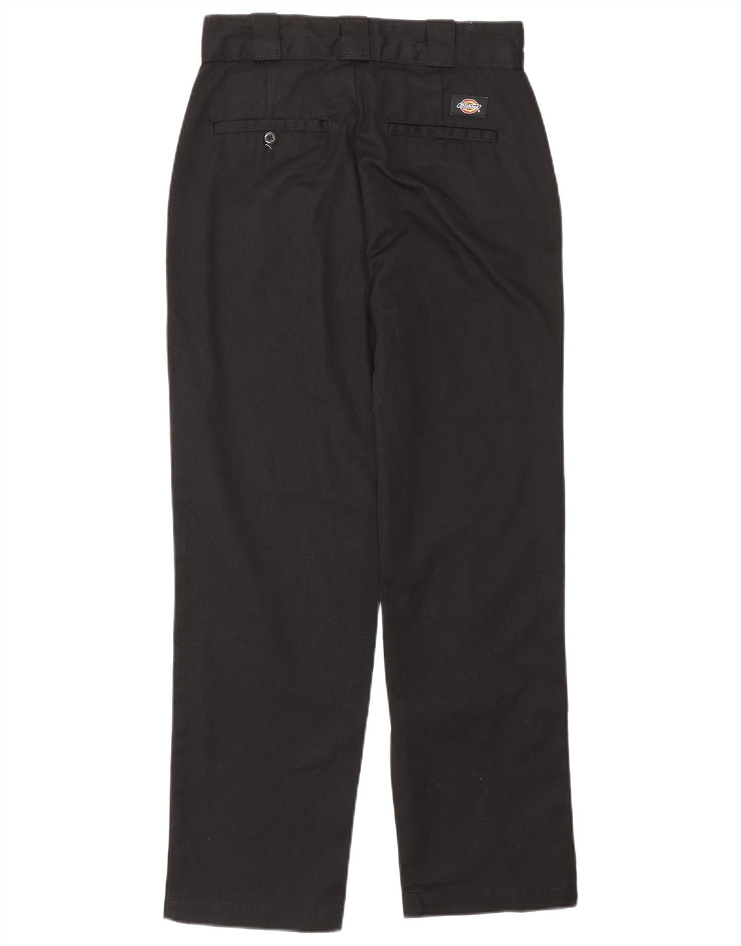 DICKIES Womens Straight Chino Trousers W27 L26 Black Polyester
