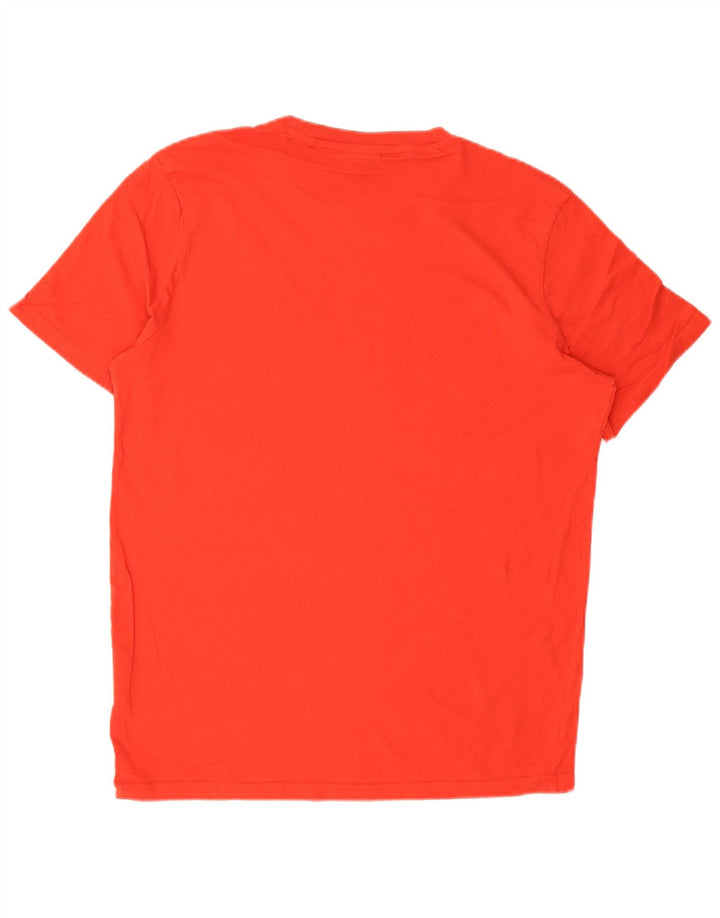 Champion Mens Graphic T-Shirt Top Large Red Cotton
