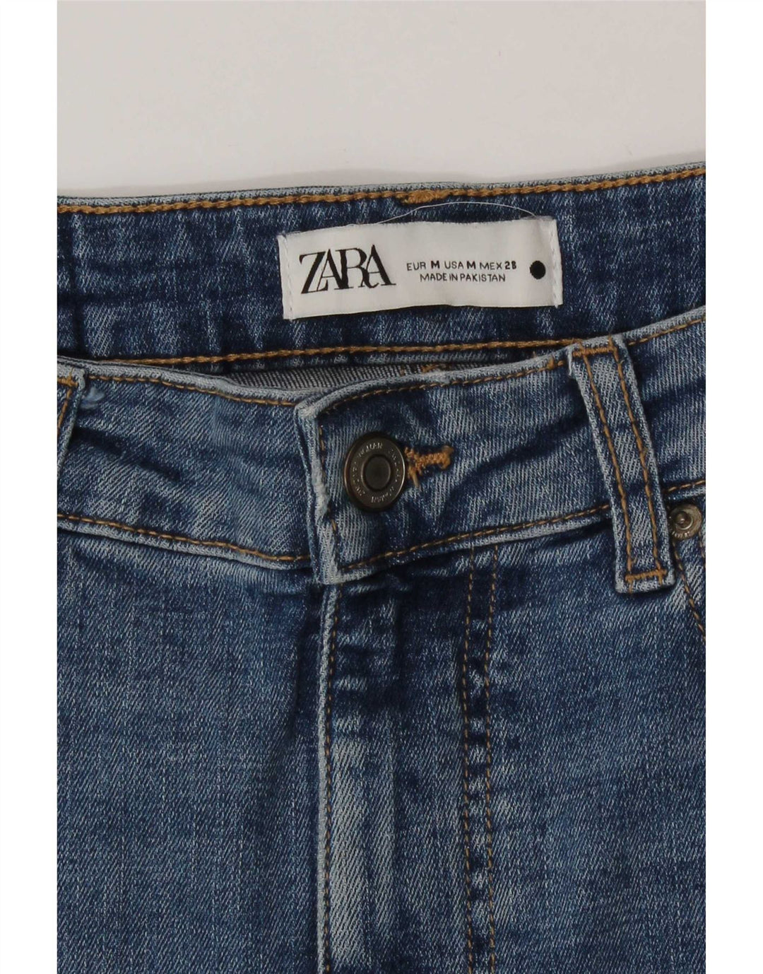 Zara Womens Maxi High Waist Denim Skirt Medium W28 Blue