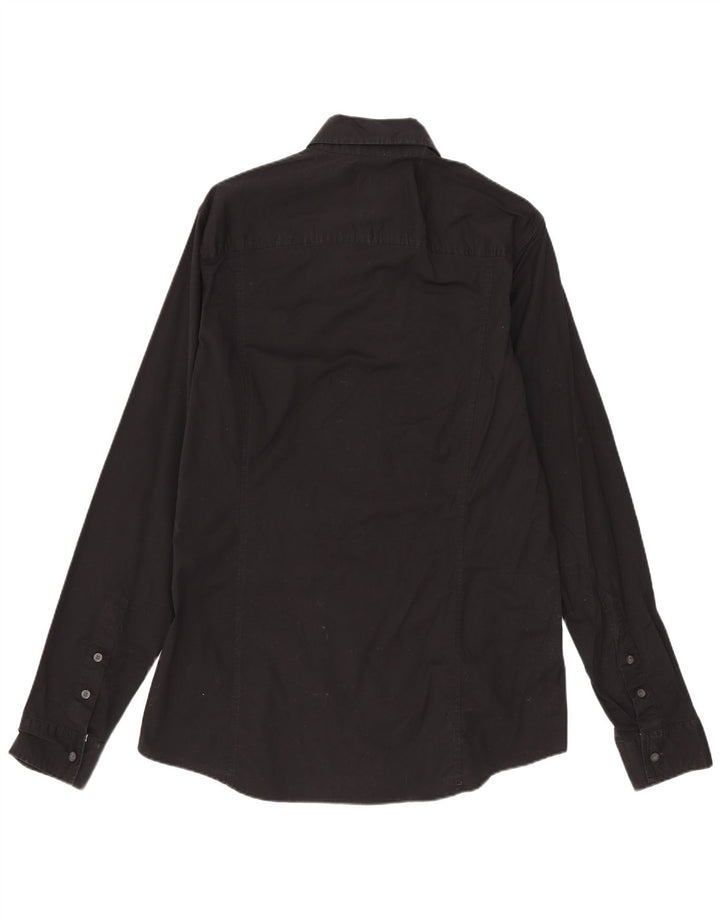Camicia da uomo Calvin Klein Jeans in cotone nero medio