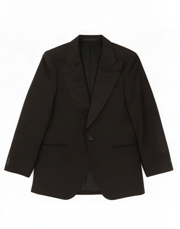 Junge Mode Chaqueta tipo blazer con 1 botón para hombre IT 50 Large Poliéster negro