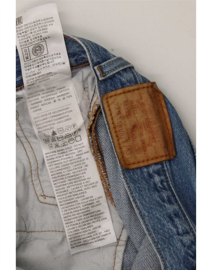 Levi's Mens 501 Straight Jeans W29 L26 Blue Cotton