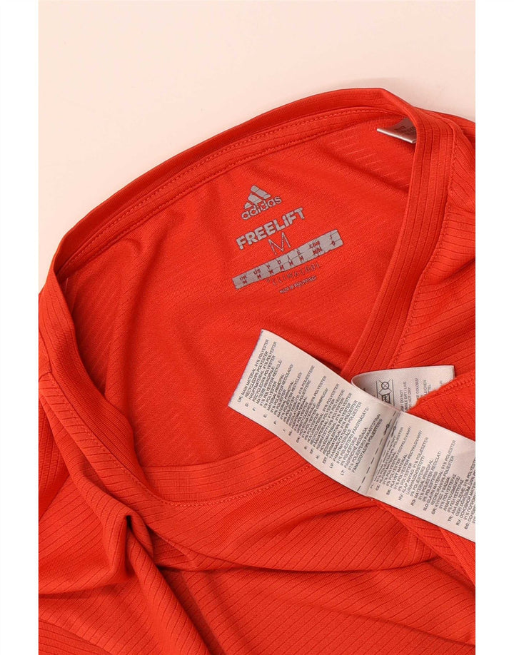 Adidas Mens Climacool Camiseta Top Médio Poliéster Vermelho