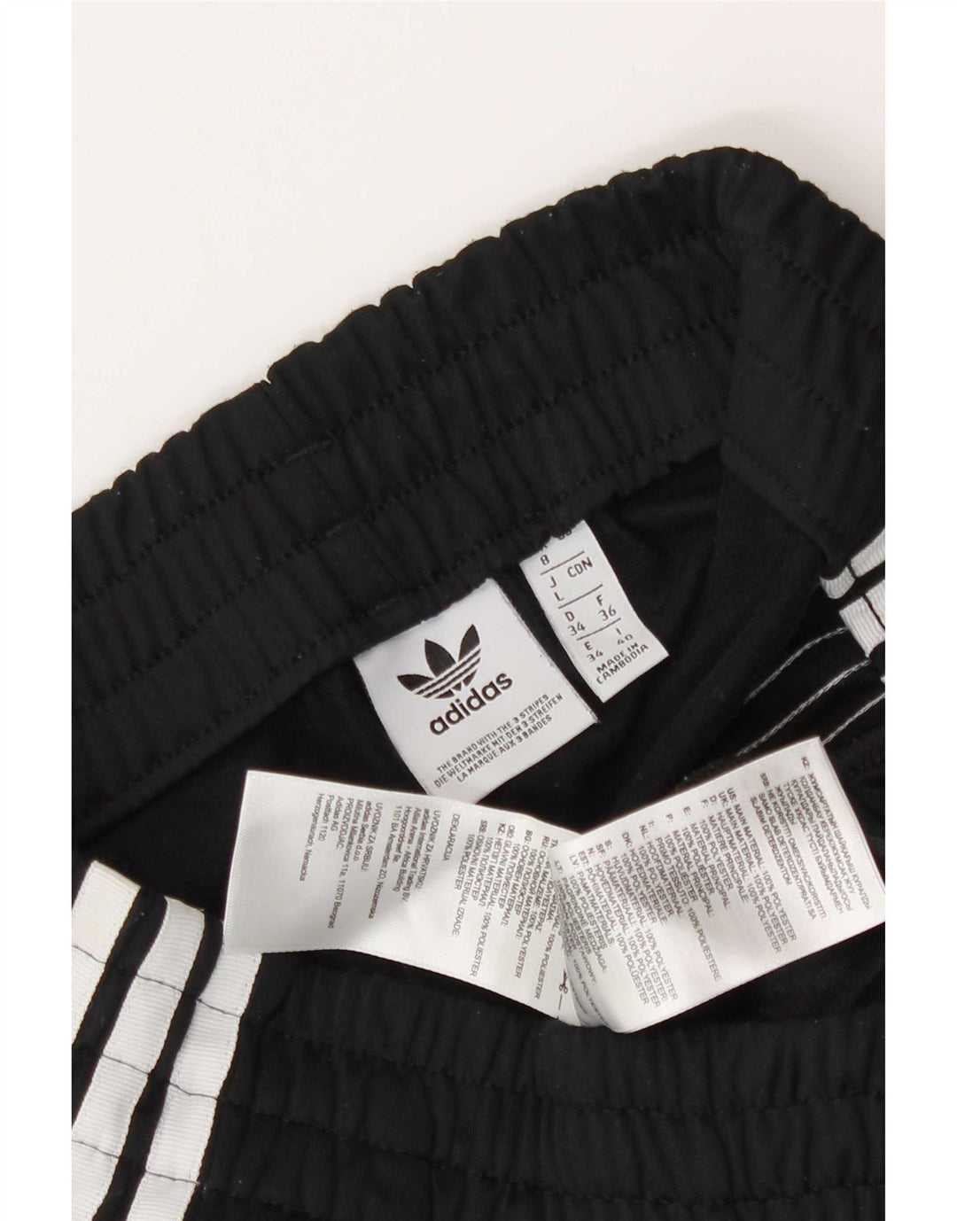 Adidas Womens Sport Shorts UK 8 Small Black Polyester