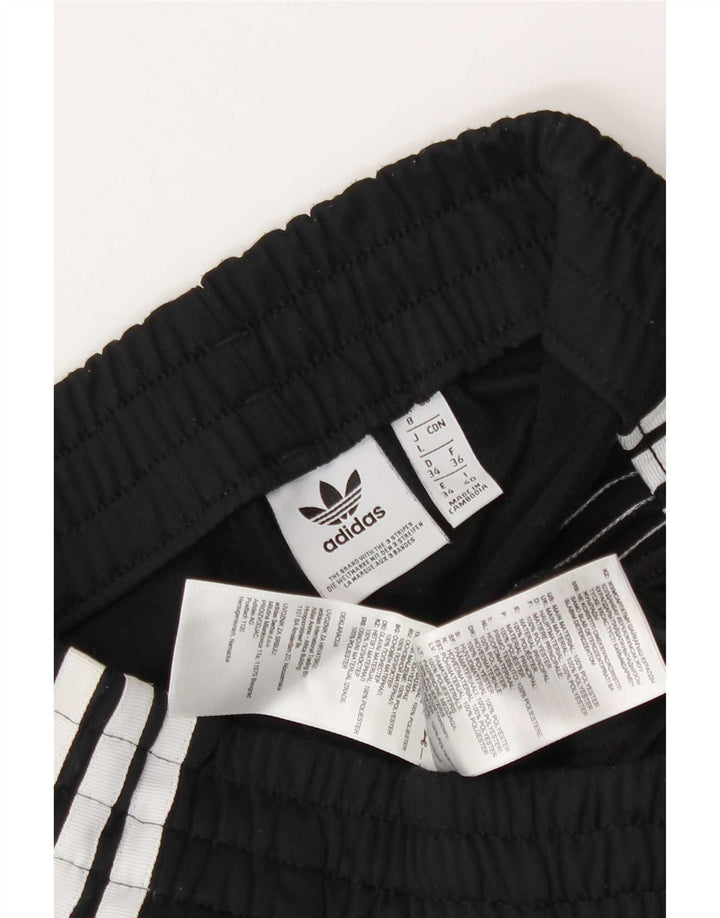 Adidas Womens Sport Shorts UK 8 Small Black Polyester