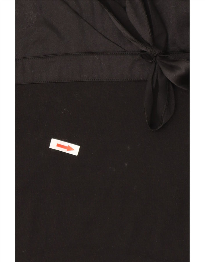 Max & Co. Womens Crop Cami Top UK 12 Medium Black Silk