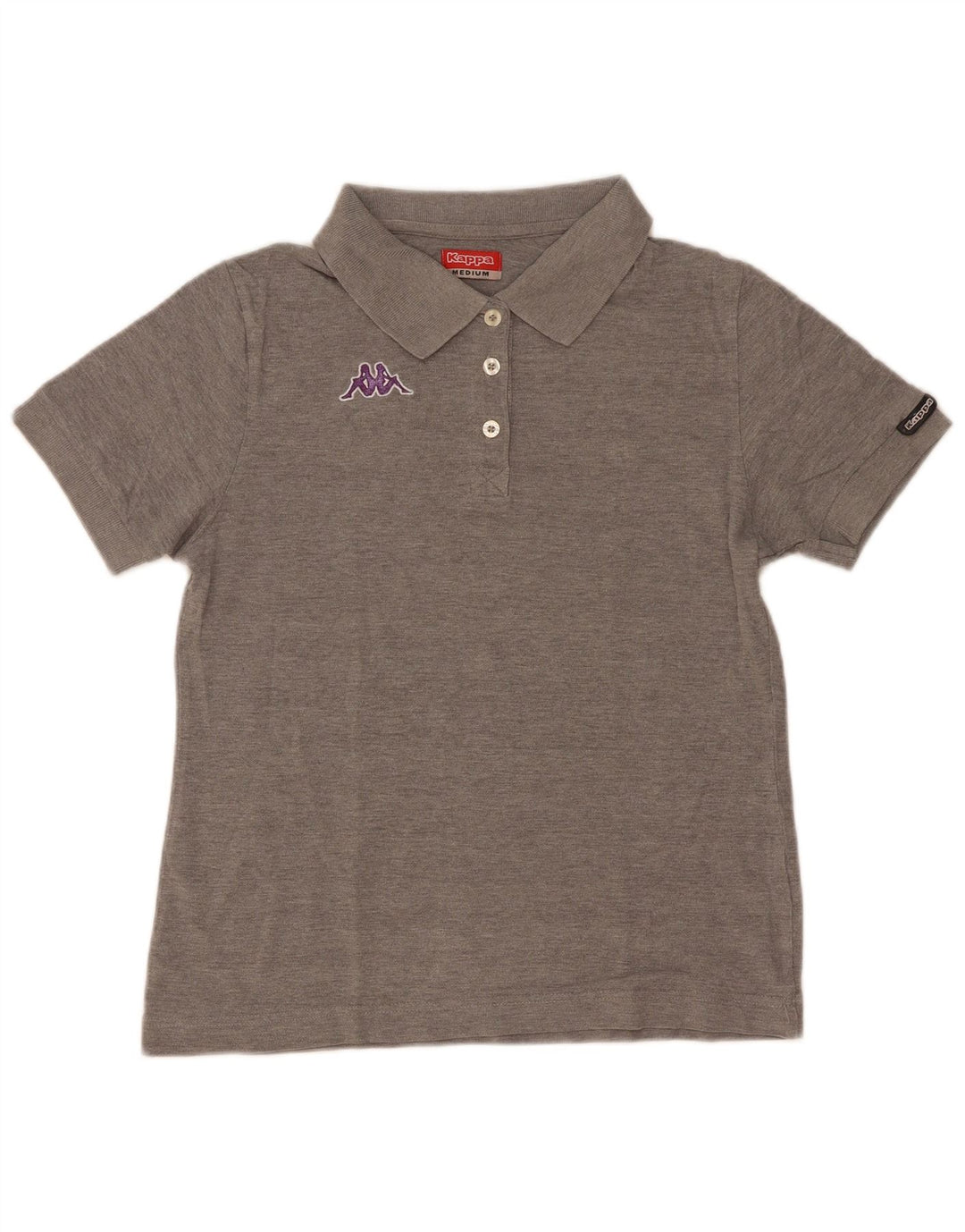 Kappa Dame Polo Shirt UK 12 Medium Grå