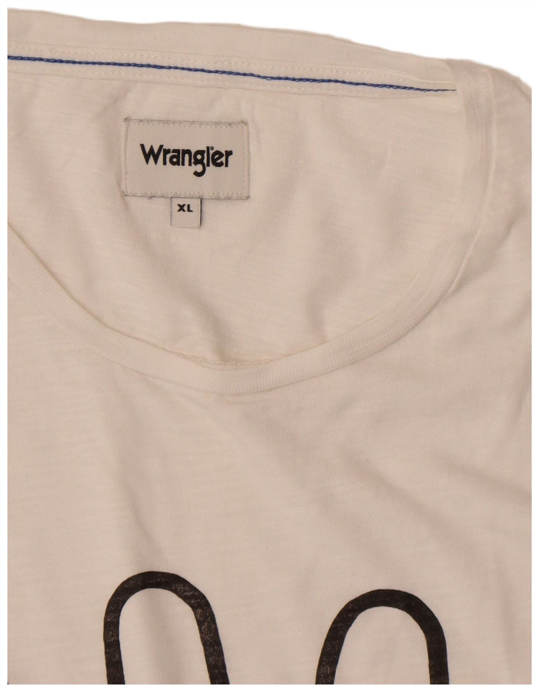 WRANGLER Herre Grafisk T-Shirt Top XL Hvid