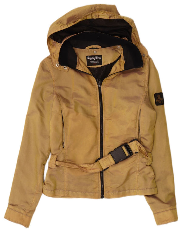 Refrigiwear Mädchen-Regenjacke mit Kapuze, 13–14 Jahre, beige, Polyamid