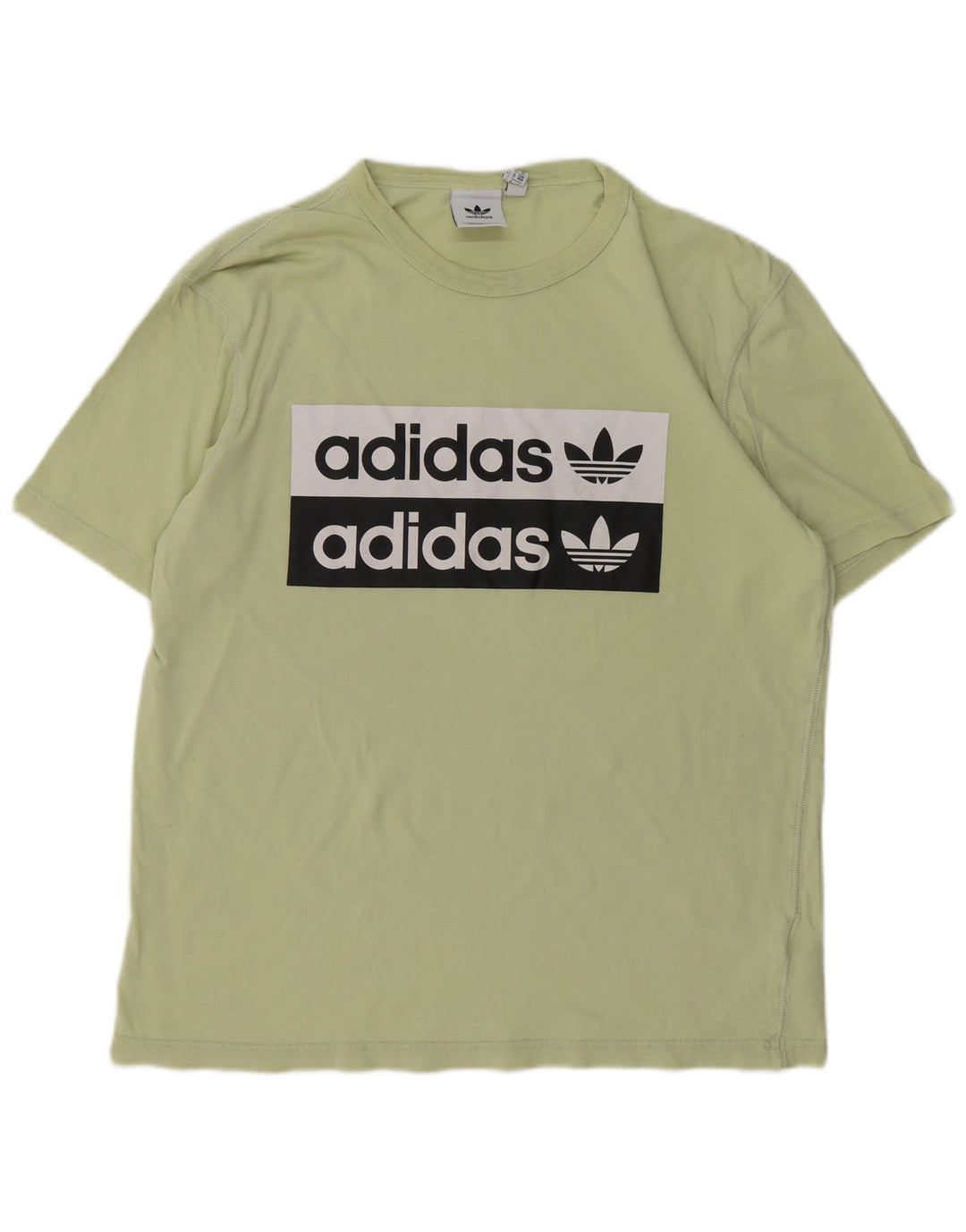 Adidas grafisk T-shirt top mellem grøn bomuld til mænd
