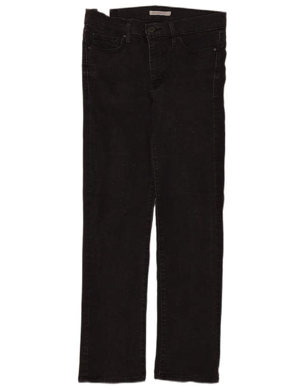 Pantaloncini di jeans modellanti Levi's 314 da donna W29 L28 cotone nero