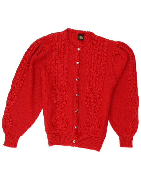 Original Alpen Trachten Cardigan Femme Pull IT 50 XL Laine Rouge