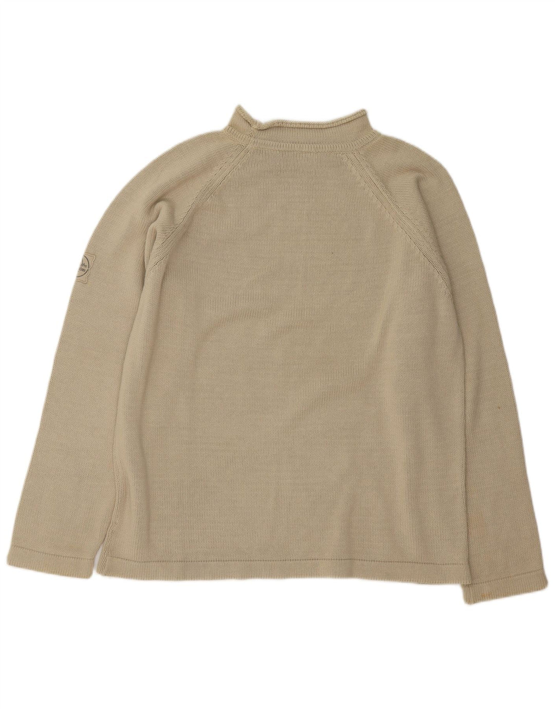 Murphy & Nye Herre Sailmakers Turtle Neck Jumper Sweater Medium Beige Bomuld