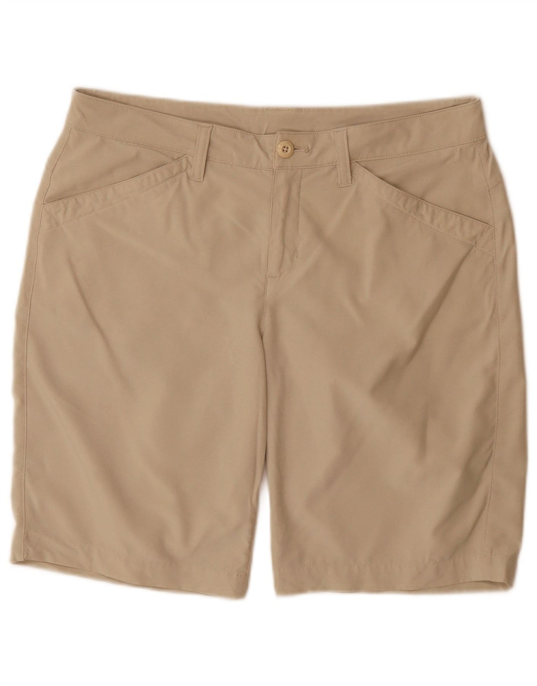 Eddie Bauer Womens Casual Shorts US 10 Large W32  Beige Polyester
