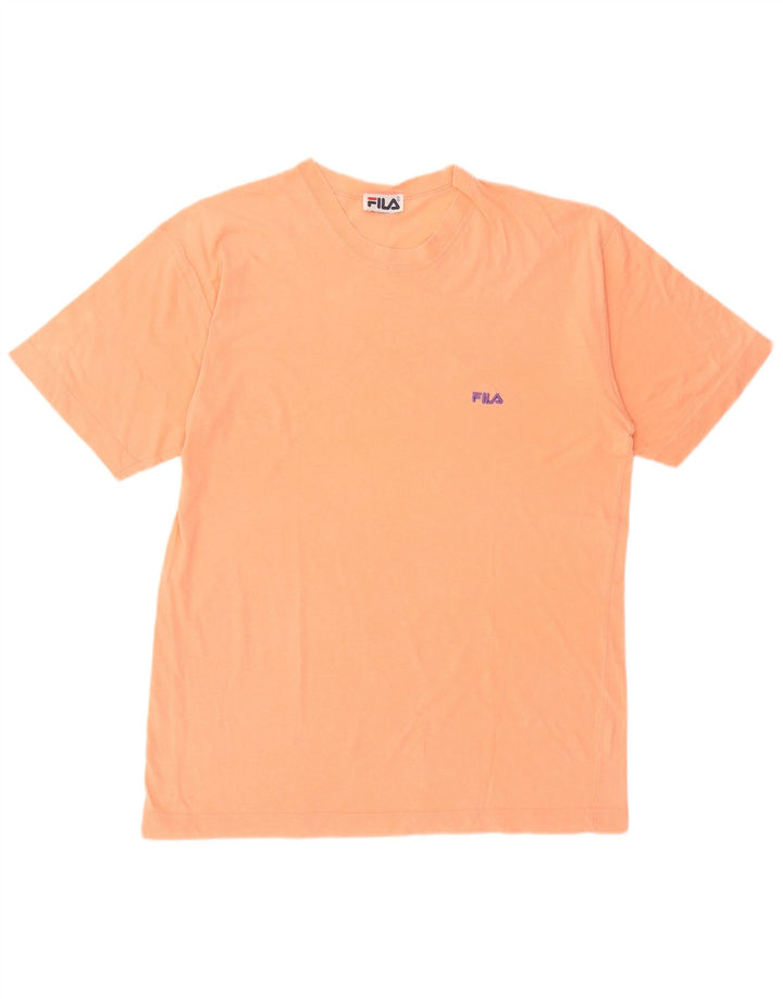 Fila Mens T-Shirt Top Large Pink Cotton
