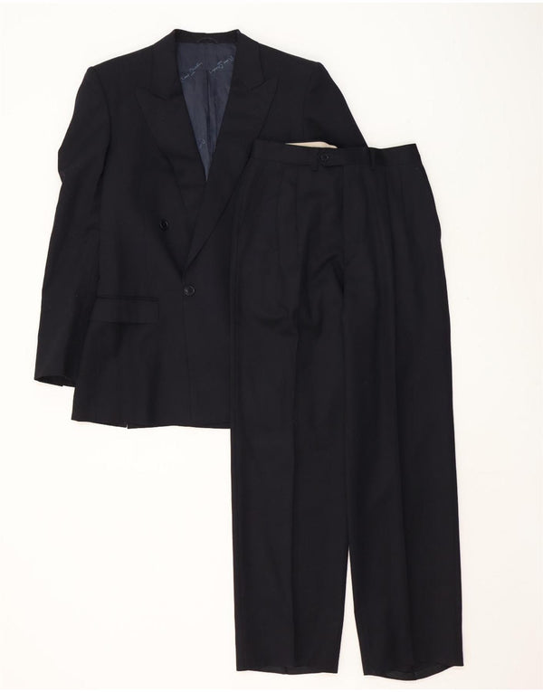 Pierre Cardin Herre 2-delt jakkesæt IT 48 Medium W32 L32 Sort nålestribe