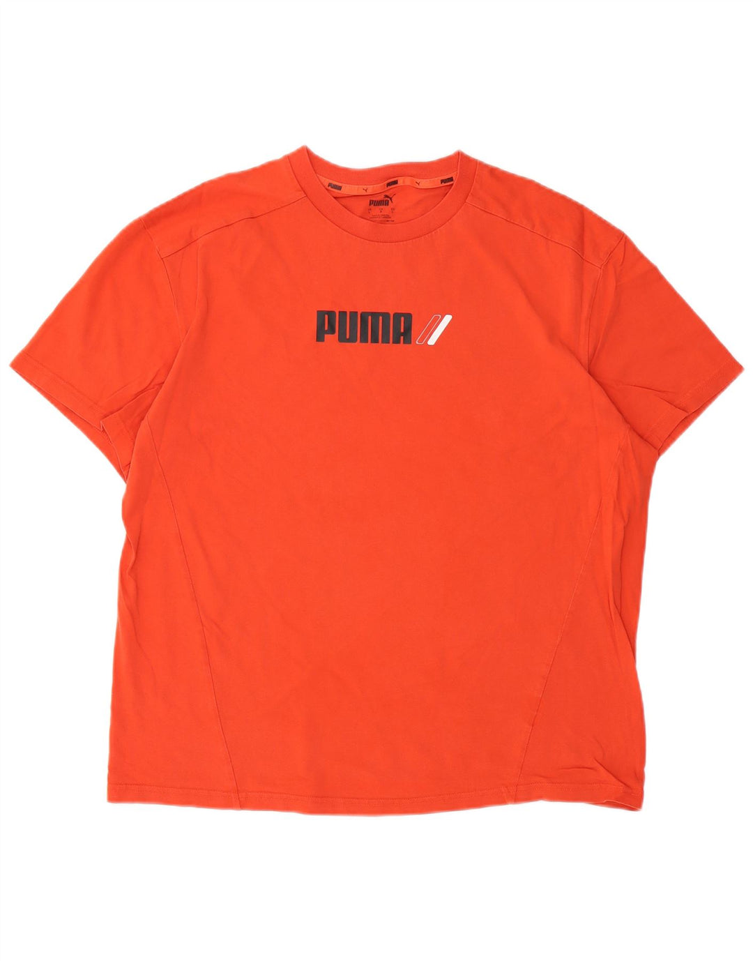 PUMA Herren Grafik T-Shirt Top Large Orange