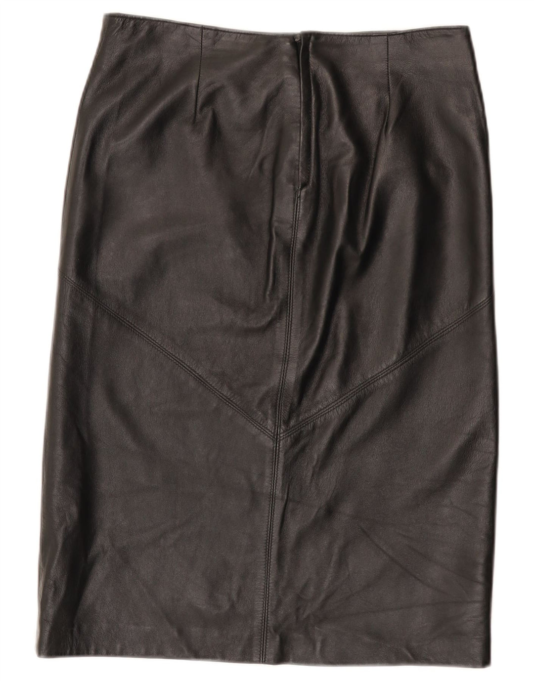 Vintage lædernederdel til kvinder IT 44 Medium W30 sort læder