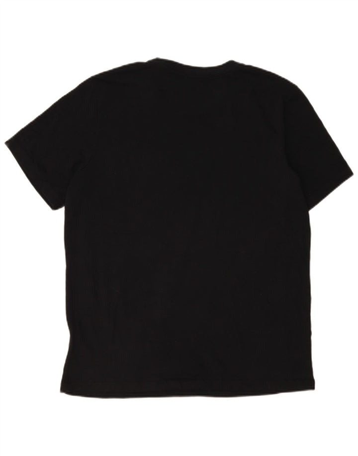 Nike Mens Dri Fit T-Shirt Top Large Black Cotton