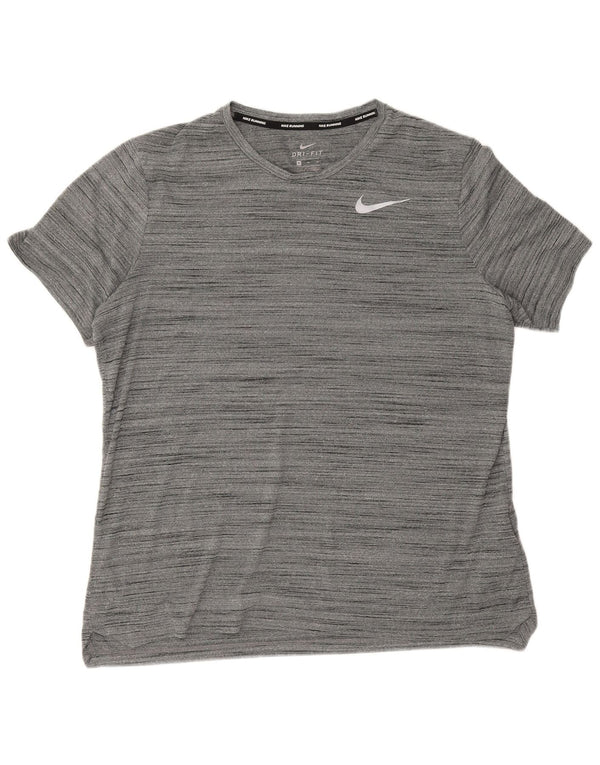 T-shirt Nike Dri Fit da uomo XL in poliestere chiazzato grigio