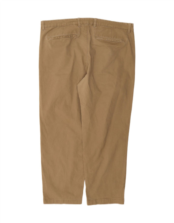 MARKS & SPENCER Mens Pegged Chino Trousers W40 L31 Beige Cotton Vintage Marks & Spencer and Second-Hand Marks & Spencer from Messina Hembry 