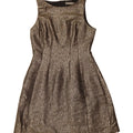 OASIS Womens Sleeveless A-Line Dress UK 10 Small Gold Polyester Vintage Oasis and Second-Hand Oasis from Messina Hembry 