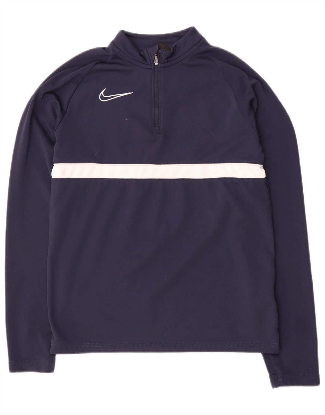Nike Haut de survêtement Dri Fit pour garçon 12-13 ans Bleu marine Taille L
