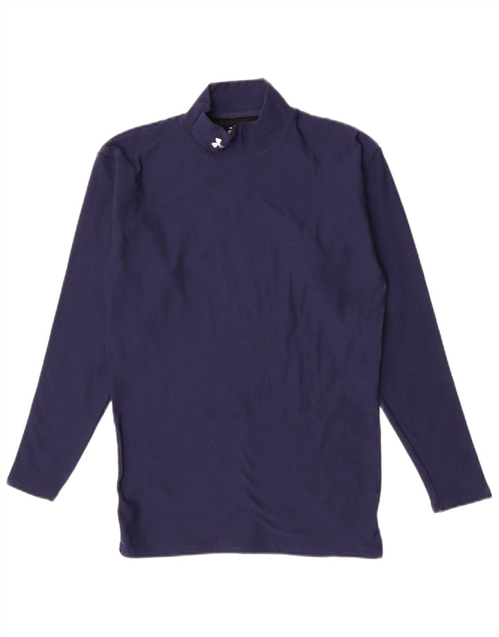 Maglia a maniche lunghe da donna Under Armour UK 14 Large in nylon blu navy