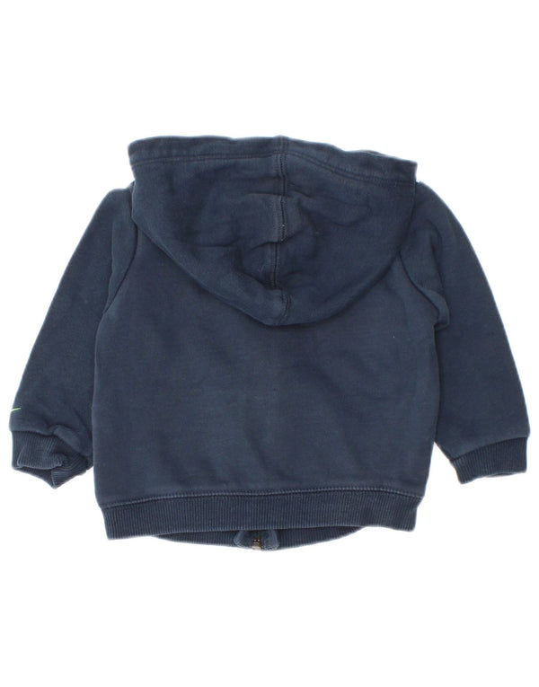 Pulover Nike pentru bebelusi cu grafic Zip Hoodie 9-12 luni Bumbac bleumarin