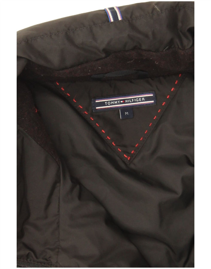 Tommy Hilfiger Womens Padded Coat UK 14 Medium Black Polyester