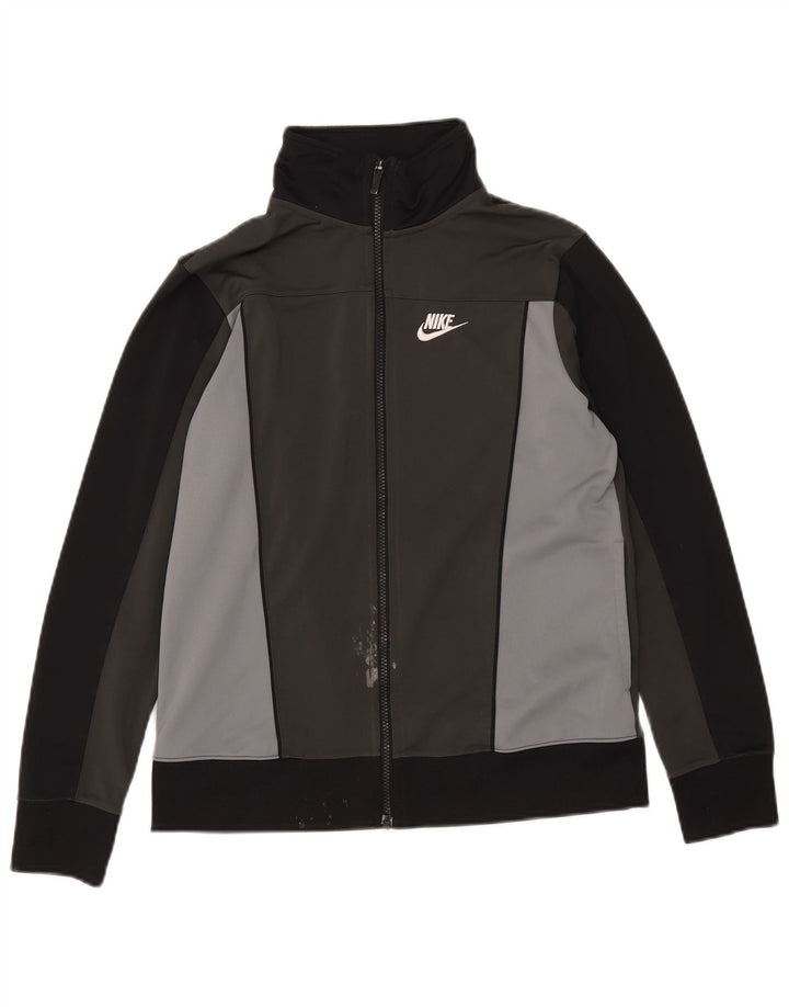 Veste de survêtement Nike pour garçon 13-14 ans XL Gris Colorblock Polyester