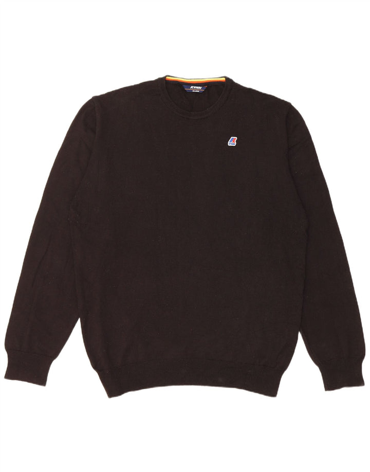 K-Way Pull à col rond pour homme 2XL Acrylique noir