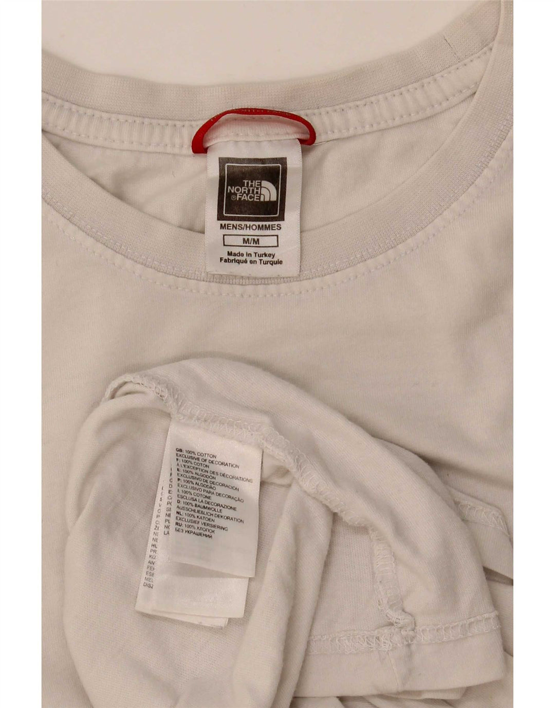 The North Face Mens Graphic T-Shirt Top Medium White Cotton