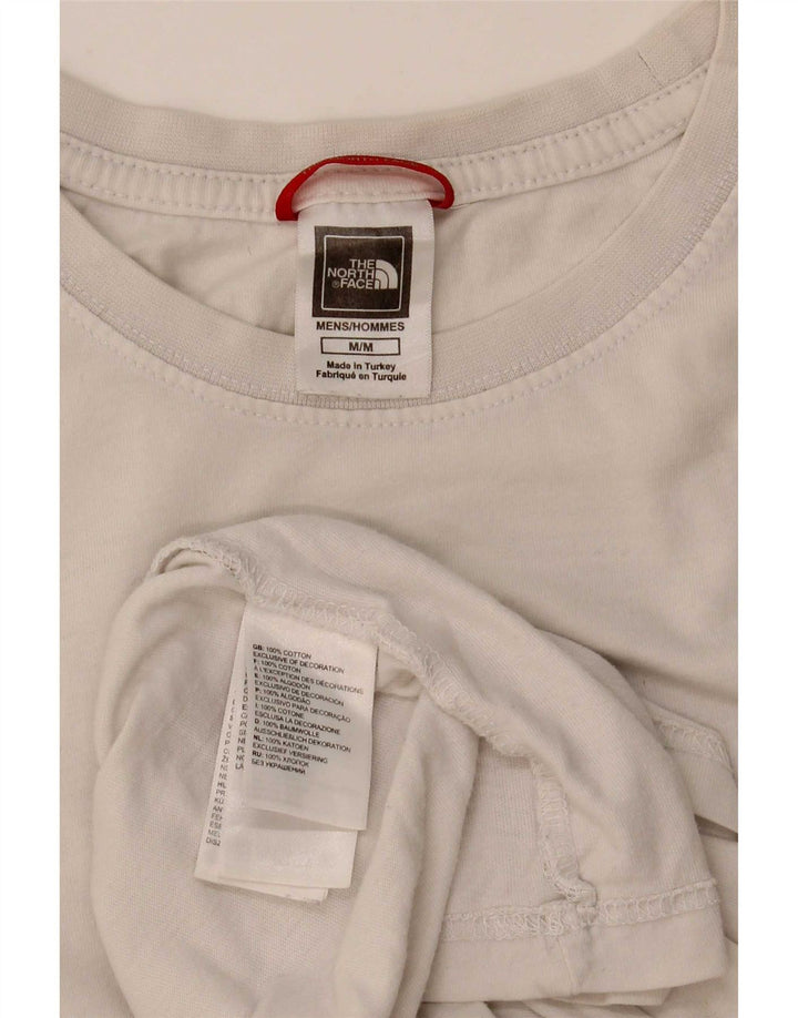 The North Face Mens Graphic T-Shirt Top Medium White Cotton