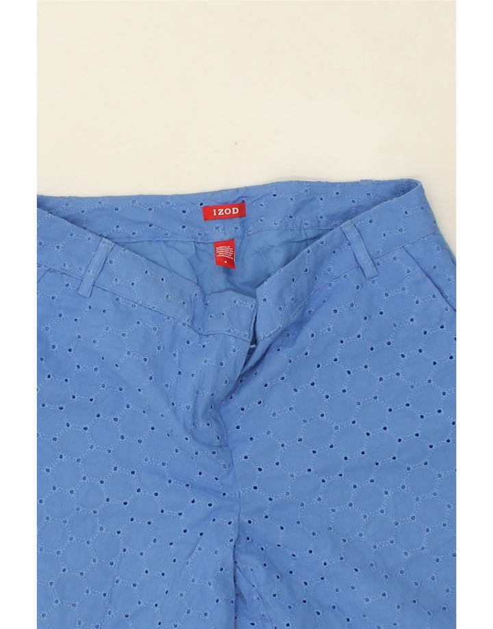 IZOD Womens Chino Shorts US 4 Small W30 Blue Cotton Vintage Izod and Second-Hand Izod from Messina Hembry 