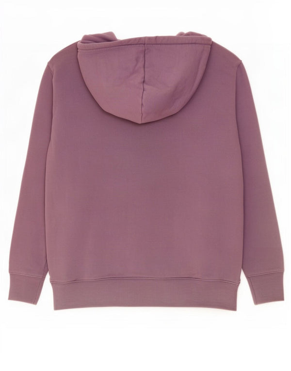 Marks & Spencer Damski sweter oversize z kapturem, UK 10, mały, fioletowy, bawełniany