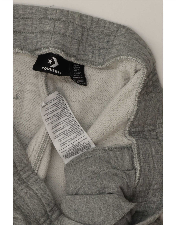 Converse Pantalon de survêtement pour homme XL Gris Coton
