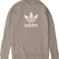 ADIDAS Mens Graphic Sweatshirt Jumper Medium Grey Cotton Vintage Adidas and Second-Hand Adidas from Messina Hembry 