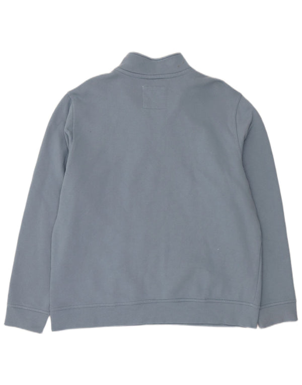 Crew Clothing Felpa con collo con zip da uomo Maglione 3XL Cotone blu
