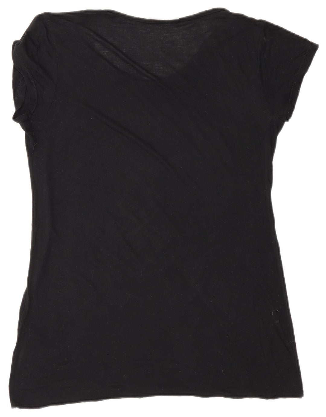Zara Womens Graphic T-Shirt Top UK 10 Small Black