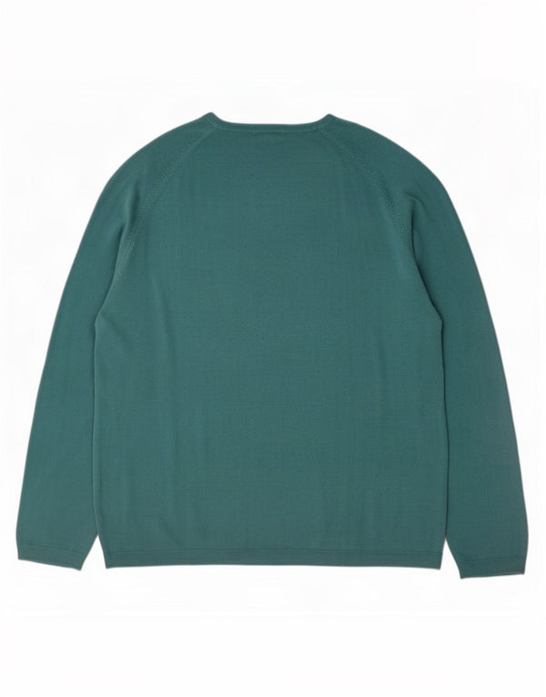 Marks & Spencer Jersey con Cuello en V para Hombre XL Acrílico Verde