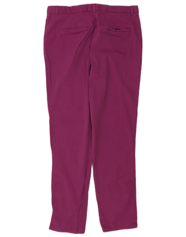 Marks & Spencer Pantalon chino slim pour femme UK 12 MediumW30 L30 Violet
