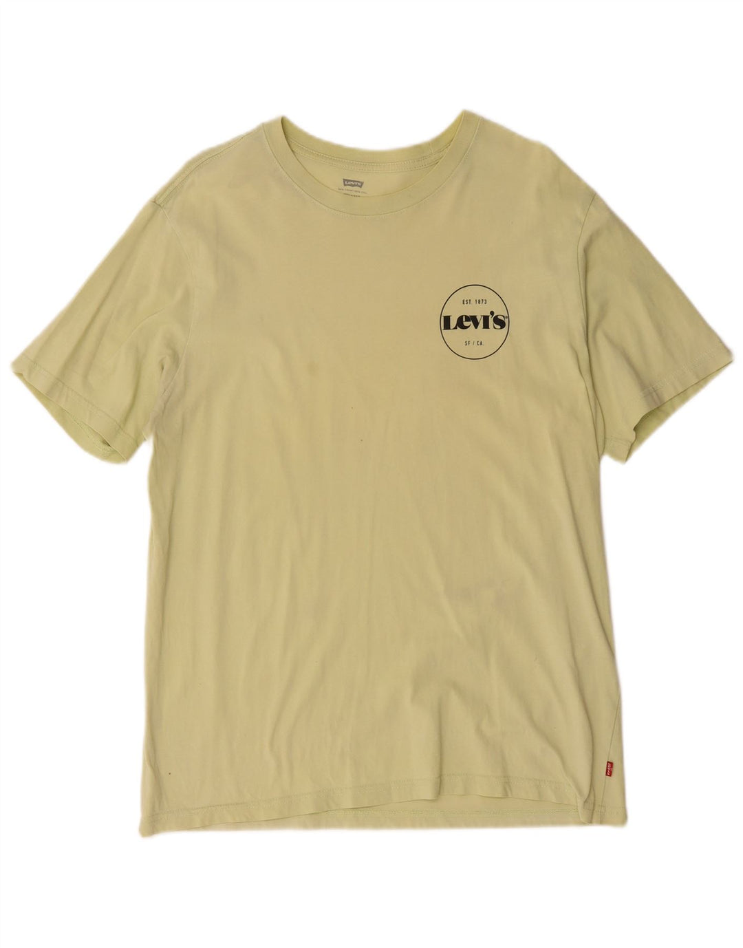 Levi's Tee-Shirt Relaxed Homme Jaune Moyen Coton