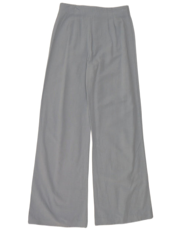 Zara Womens Wide Leg Casual Trousers Small W26 L31 Blue
