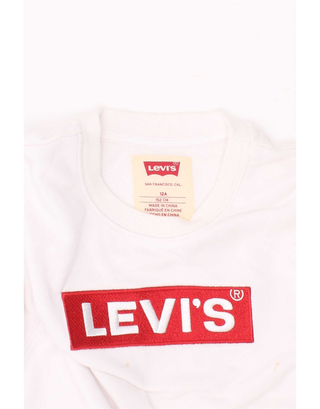 Levi's Jungen-Sweatshirt mit Grafik, 11–12 Jahre, Weiß